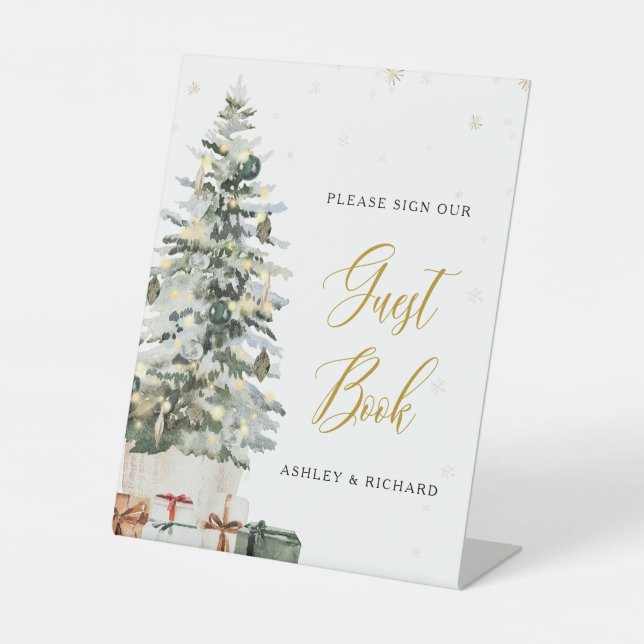 Christmas Tree Guest Book Sign (Front)