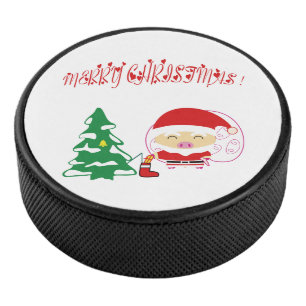 Christmas tree hockey puck