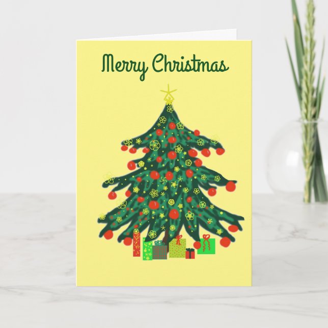Christmas Tree Holiday Card (Front)