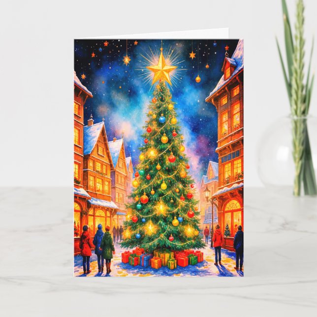 CHRISTMAS TREE HOLIDAY CARD (Front)