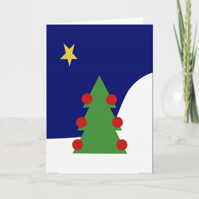 Christmas Tree Holiday Card (Front)