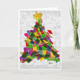 Christmas tree  holiday card