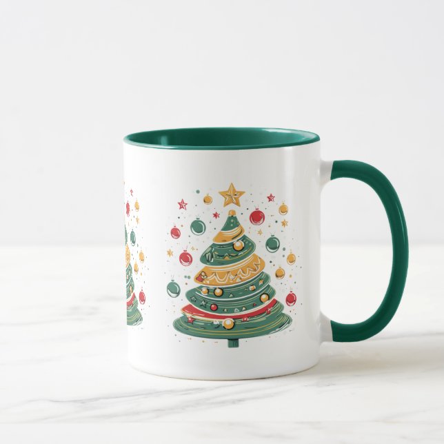 Christmas Tree Holiday Joy Gift Mug (Right)
