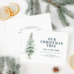 christmas tree holiday moving announcement