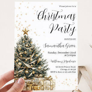 Christmas Tree Holiday Party Invitation