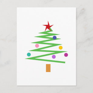 Christmas Tree Holiday Postcard