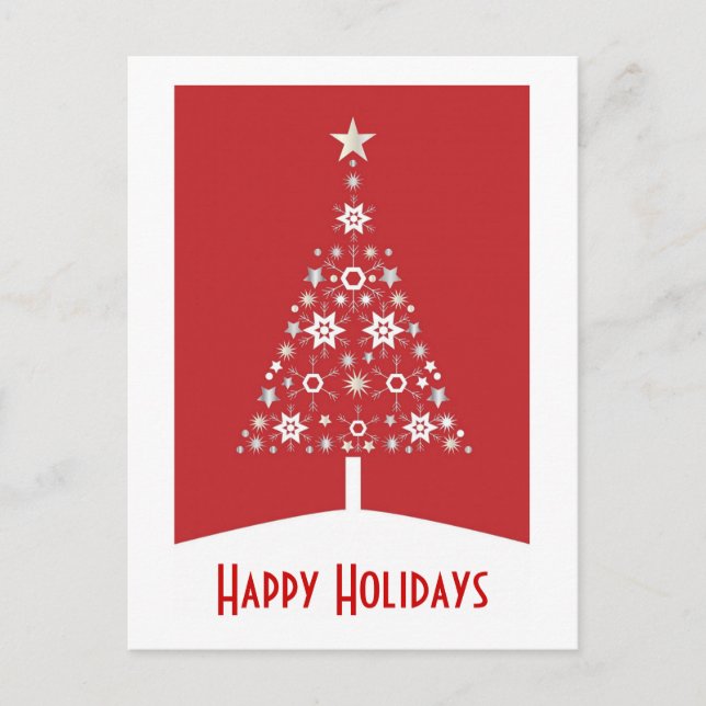 Christmas Tree Holiday Postcard (Front)