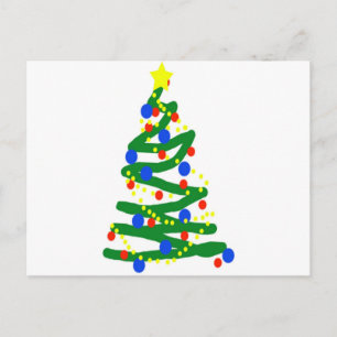 Christmas Tree Holiday Postcard