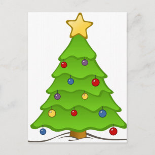 Christmas Tree Holiday Postcard