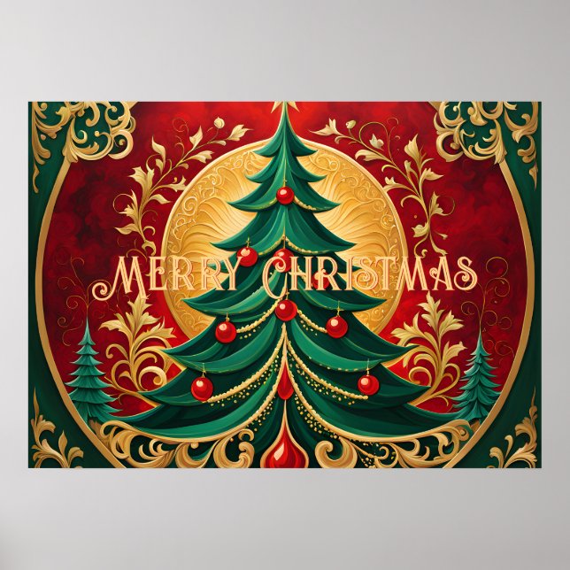 Christmas Tree Holiday Poster (Front)