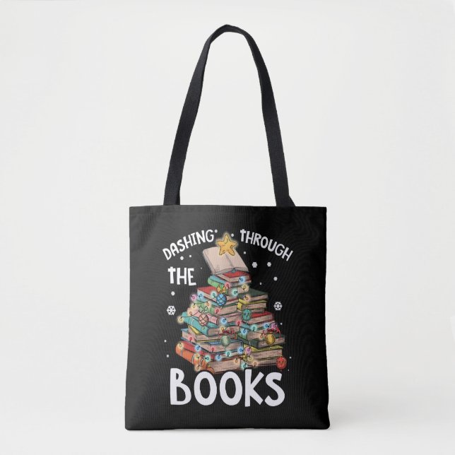 Christmas Tree Holiday Reading Reader Pyjamas Tote Bag (Front)