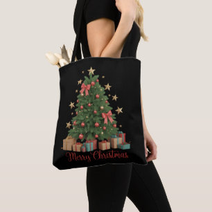 Christmas Tree Holiday Winter Gift  Tote Bag
