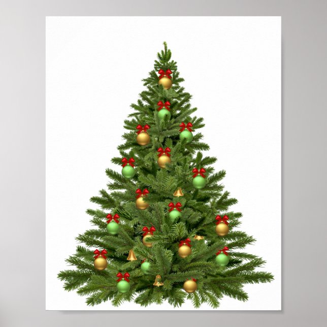 Christmas Tree Holidays Christmas Christmas Bauble Poster (Front)