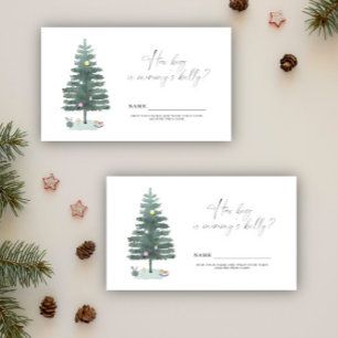 Christmas tree how big is mummy's belly enclosure card