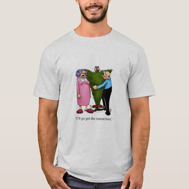  Christmas Tree Humour Tee Shirt (Front)