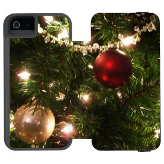 Christmas Tree I Holiday Pretty Green and Red Incipio Watson™ iPhone 5 Wallet Case
