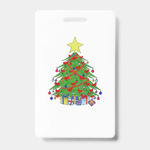 Christmas tree ID badge
