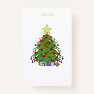 Christmas tree ID badge