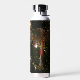 Christmas Tree II Holiday Red and Gold Water Bottle