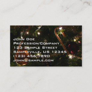 Christmas Tree III Holiday Scene Business Card