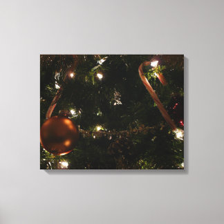 Christmas Tree III Holiday Scene Canvas Print