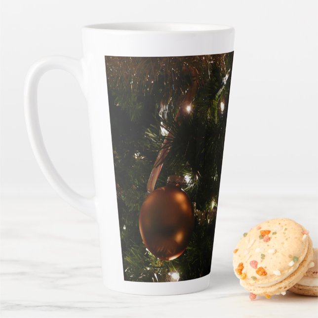 Christmas Tree III Holiday Scene Latte Mug (In Situ)