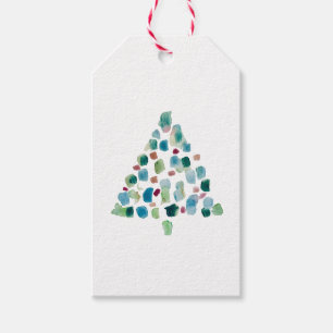 Christmas Tree Illustration Classic Gift Tags