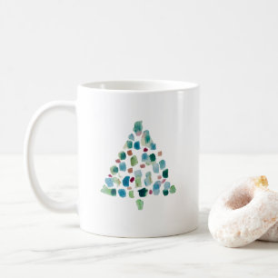 Christmas Tree Illustration Let it Snow Coffee Mug