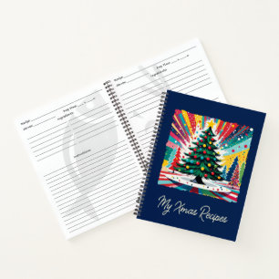 Christmas Tree in abstract art 39 - Fan Fun Notebook