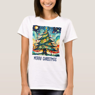 Christmas Tree in abstract art 3 - Fan Fun T-Shirt