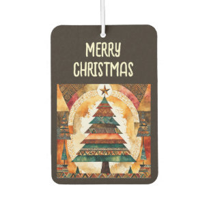 Christmas Tree in abstract art 44 - Fan Fun Car Air Freshener