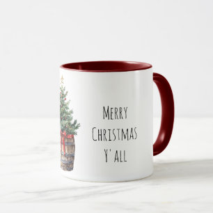 Christmas Tree in Barrel Mug