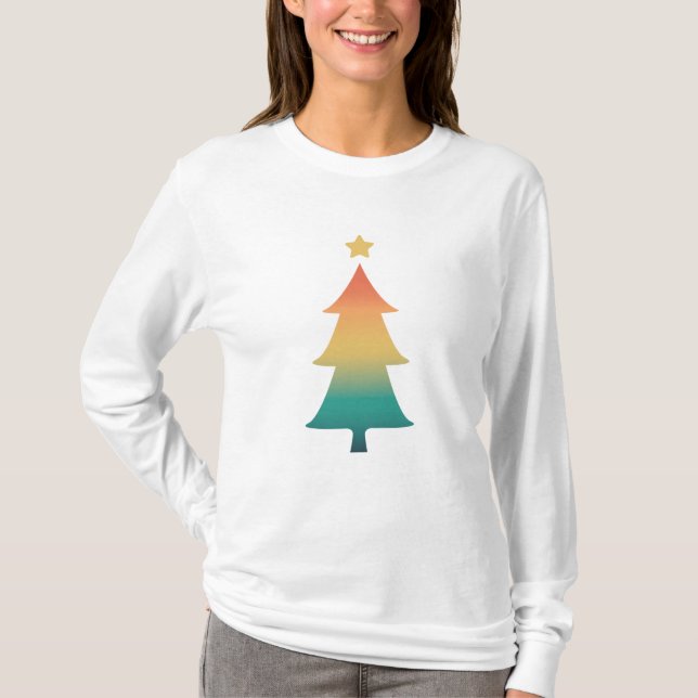 Christmas tree in twilight T-Shirt (Front)