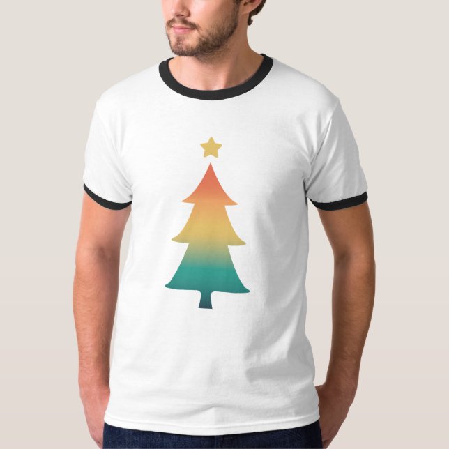 Christmas tree in twilight T-Shirt (Front)