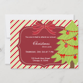Christmas tree invitation