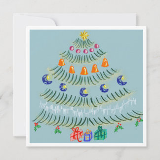 Christmas tree invitation