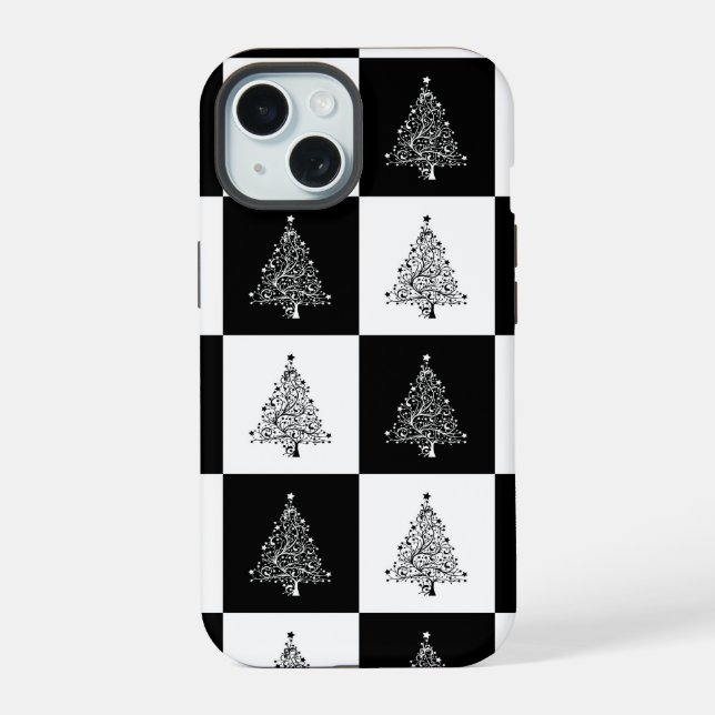 christmas tree iPhone 15 case (Back)