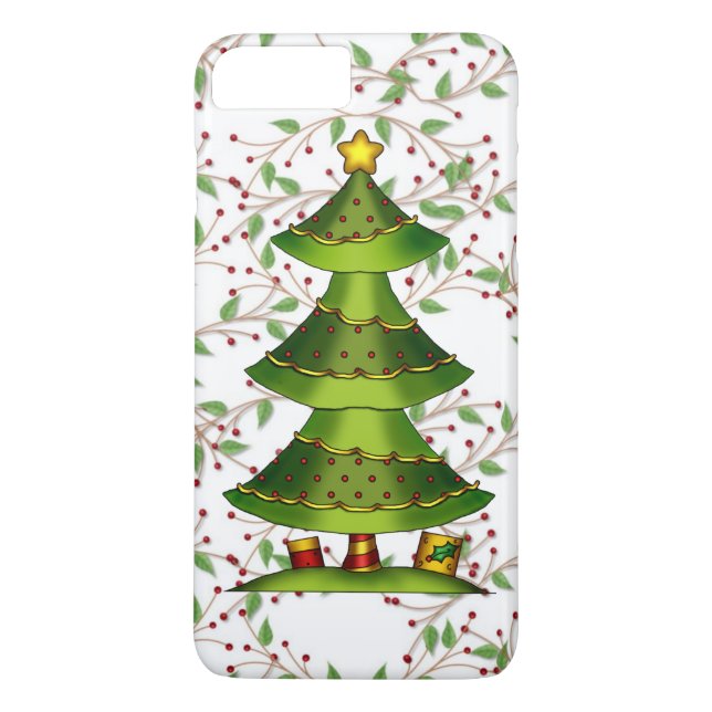 Christmas Tree iPhone 7 plus barely there case (Back)