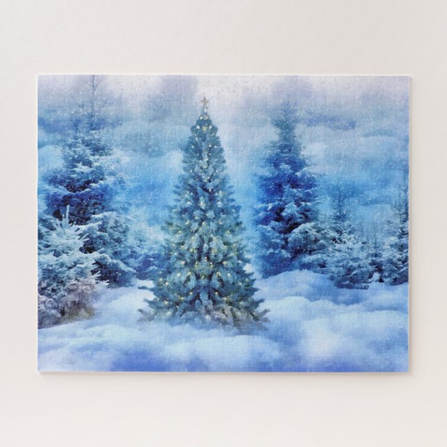 Christmas tree jigsaw puzzle (Horizontal)