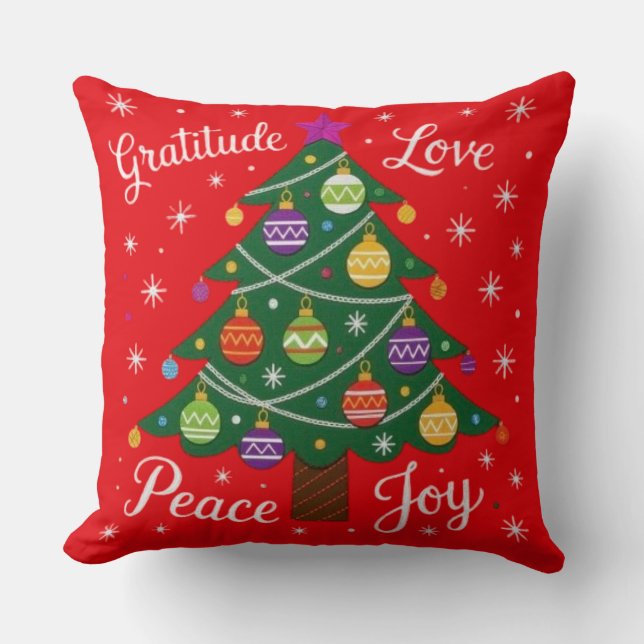 Christmas Tree Joy Cushion (Front)