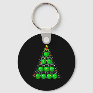 Christmas Tree Kettlebell Xmas Gym Workout Fitness Key Ring