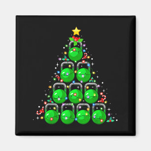 Christmas Tree Kettlebell Xmas Gym Workout Fitness Magnet