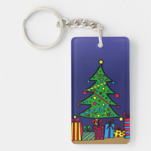 Christmas tree key ring