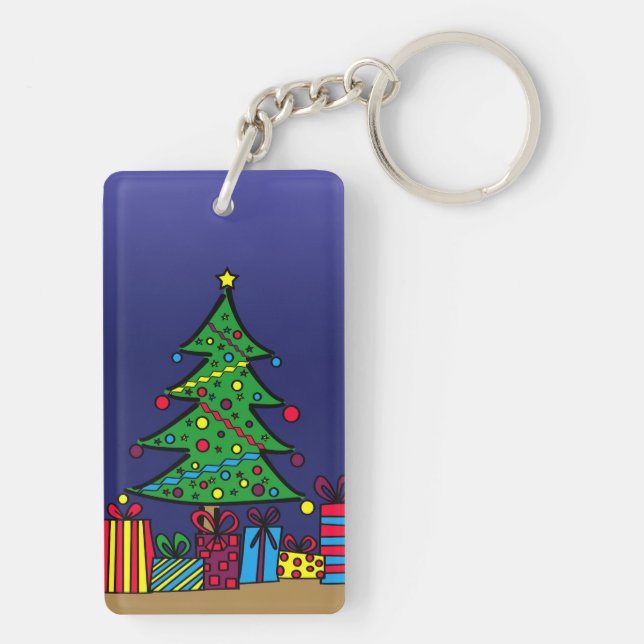 Christmas tree key ring (Back)