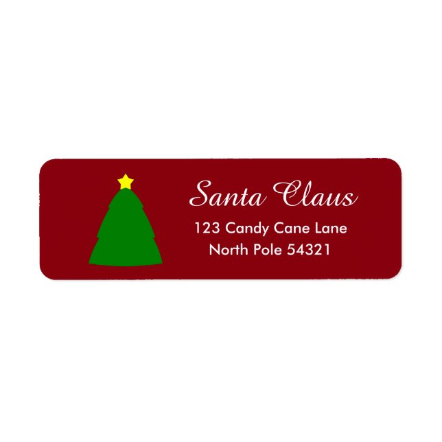 Christmas Tree Lable (Front)