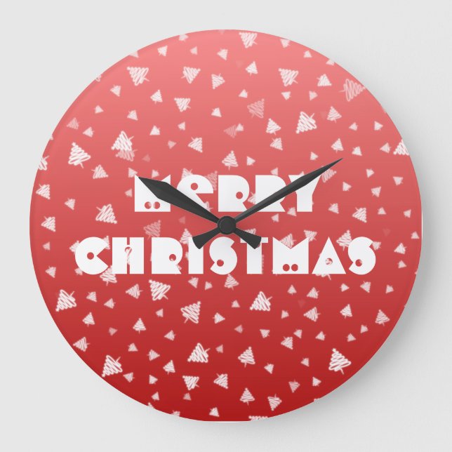 Christmas Tree Large Clock (Front)
