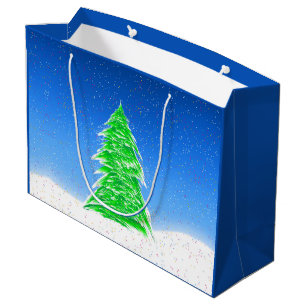 Christmas Tree Large Gift Bag
