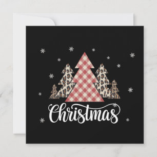 Christmas Tree Leopard Funny Xmas Holiday  Card