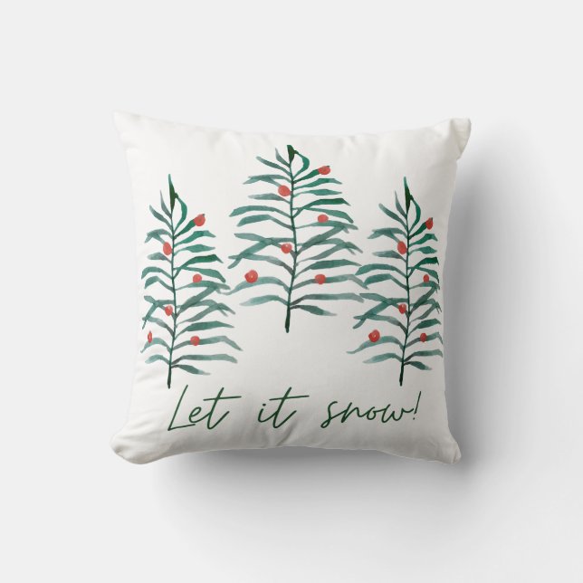 Christmas tree - Let it snow Cushion (Front)