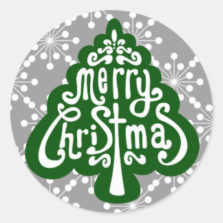 Christmas Tree Letter Seal and Stickers